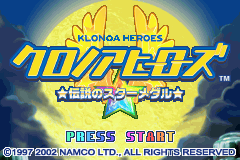 Klonoa Heroes - Densetsu no Star Medal Title Screen